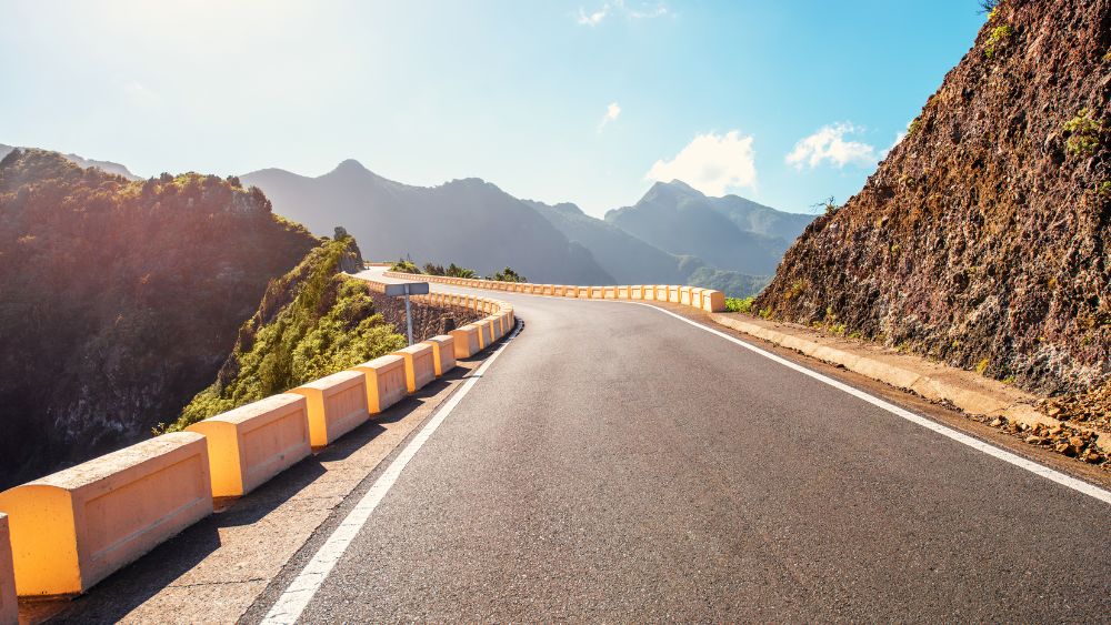 Scenic Road Mountains - Miles with Bhutan